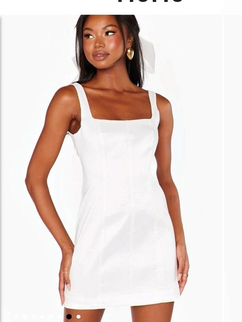 Show Me Your Mumu White Mini Dress Size Small NWT